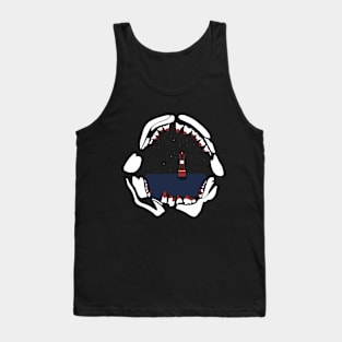 Jaws Horror Movie Tank Top